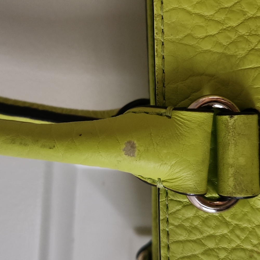 FIRM LAST DISCOUNT!! Kate Spade Neon Leather satchel with removable strap - Picture 12 of 13